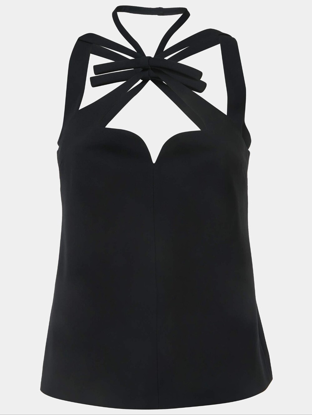 Gucci Womens Black Strappy Halter Top Size 44 (8) NWT